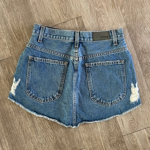 Carmar Hand Distressed Denim Mini Skirt - Picture 5 of 5